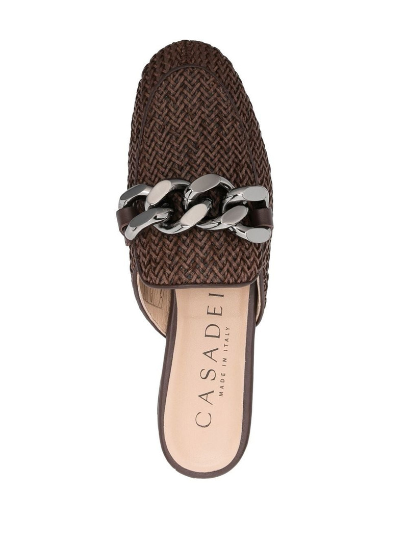 chain-detail slip-on mules 4