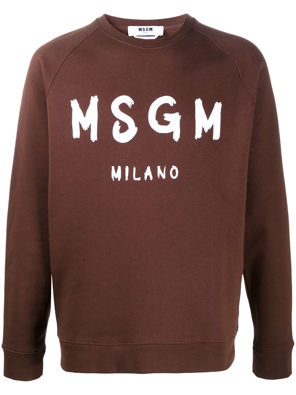 logo print sweatshirt - 1