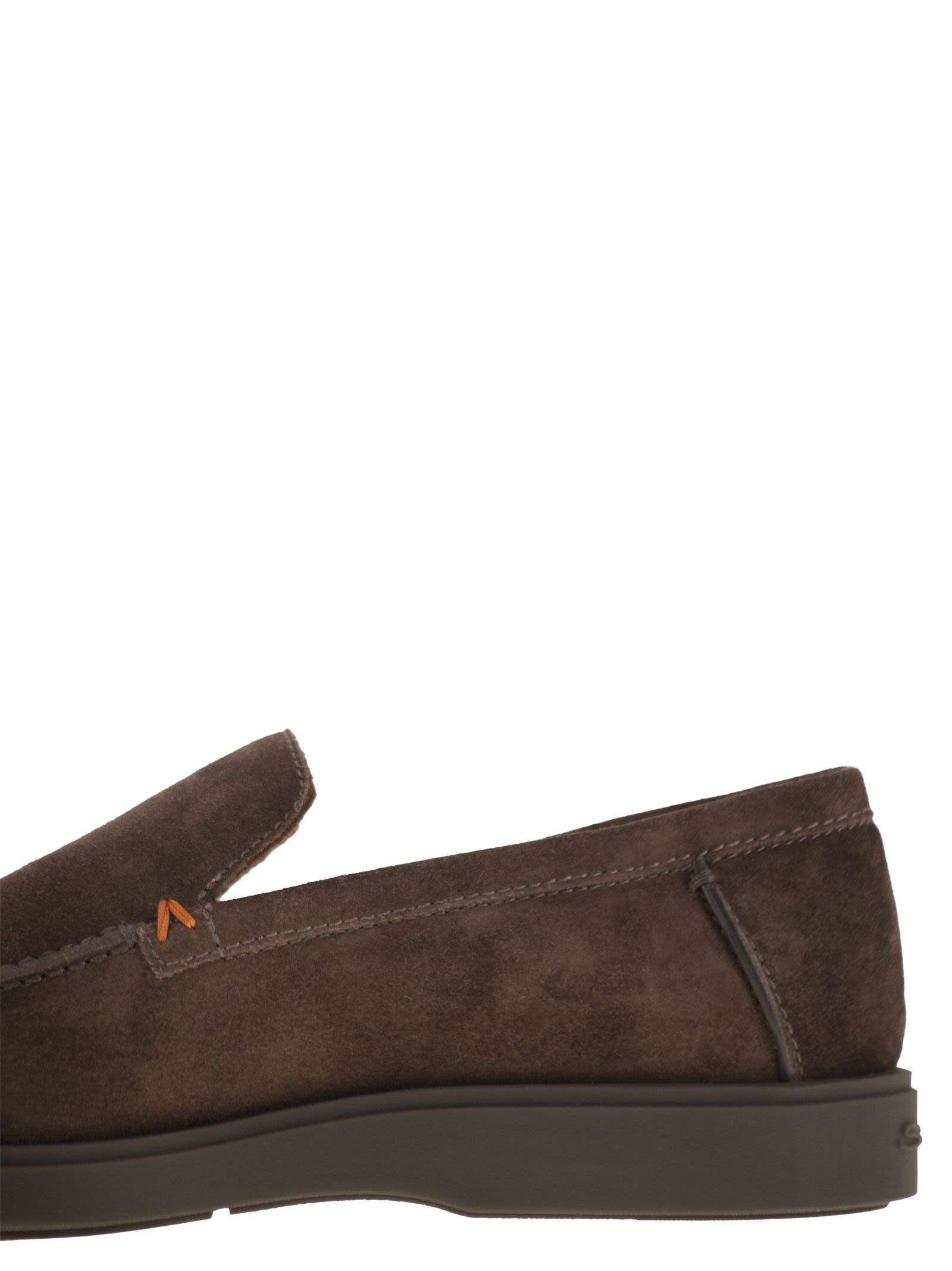 Santoni Men Suede Moccasin - 7