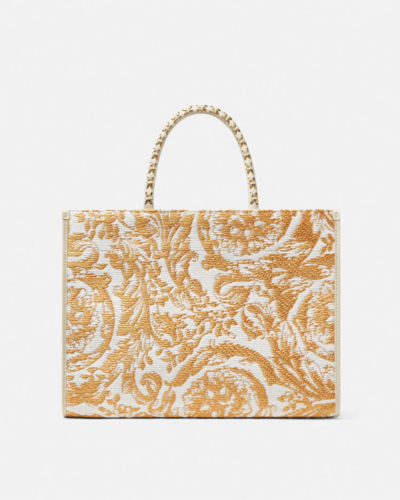 VERSACE Barocco Athena Raffia Medium Tote Bag outlook