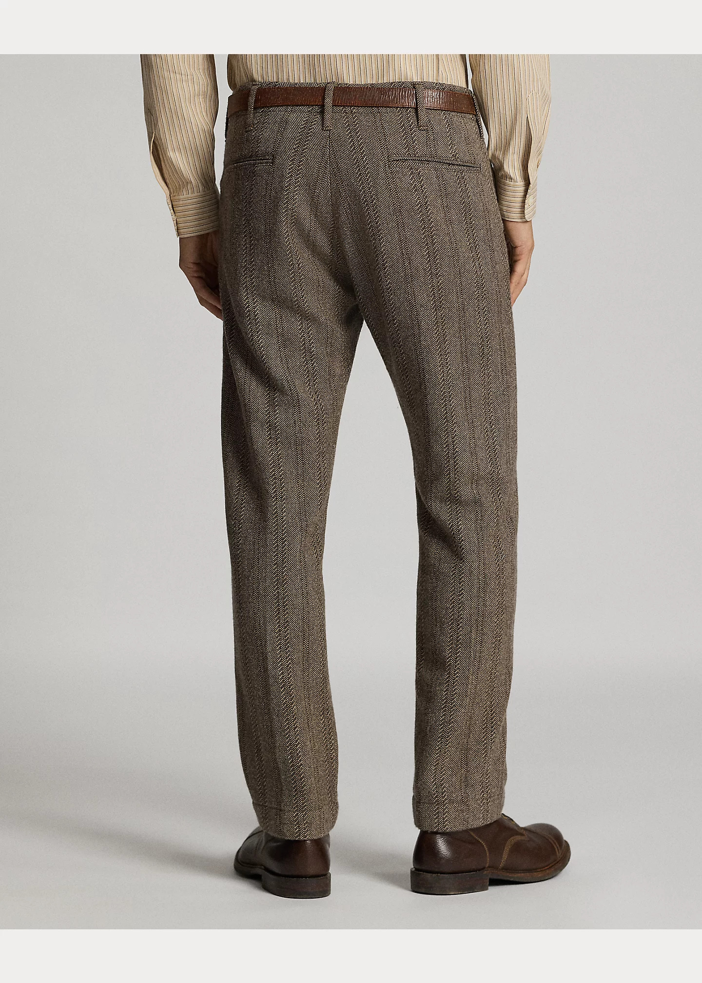 Wool-Cotton Herringbone Officer’s Pant - 4