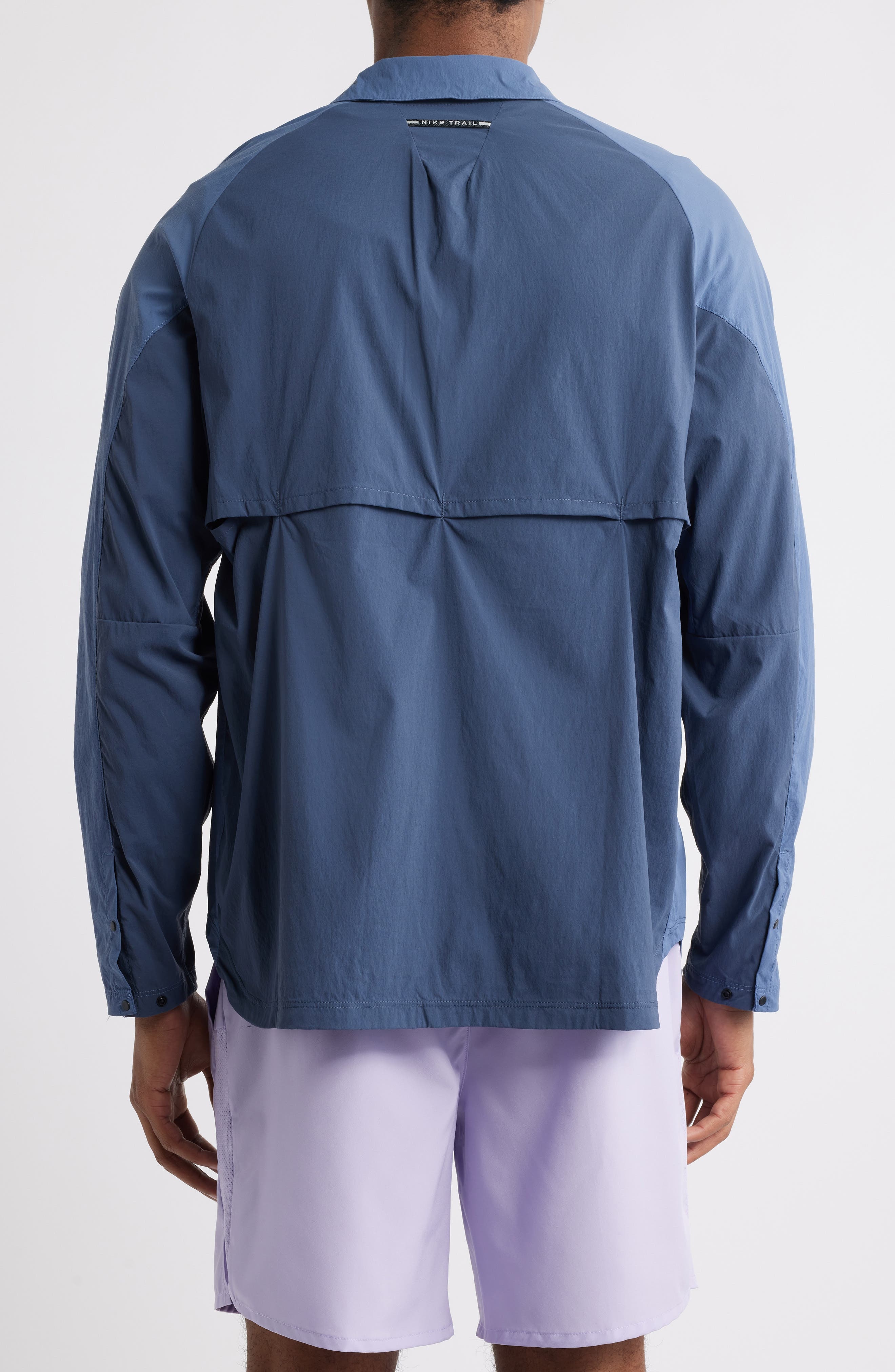 Nike Dri-FIT ADV UV Running Shirt Jacket in Thunder Blue/Diffused Blue at Nordstrom - 2