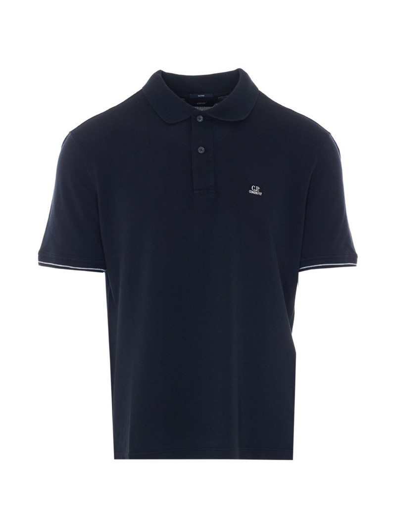 logo-patch piqué polo shirt 1