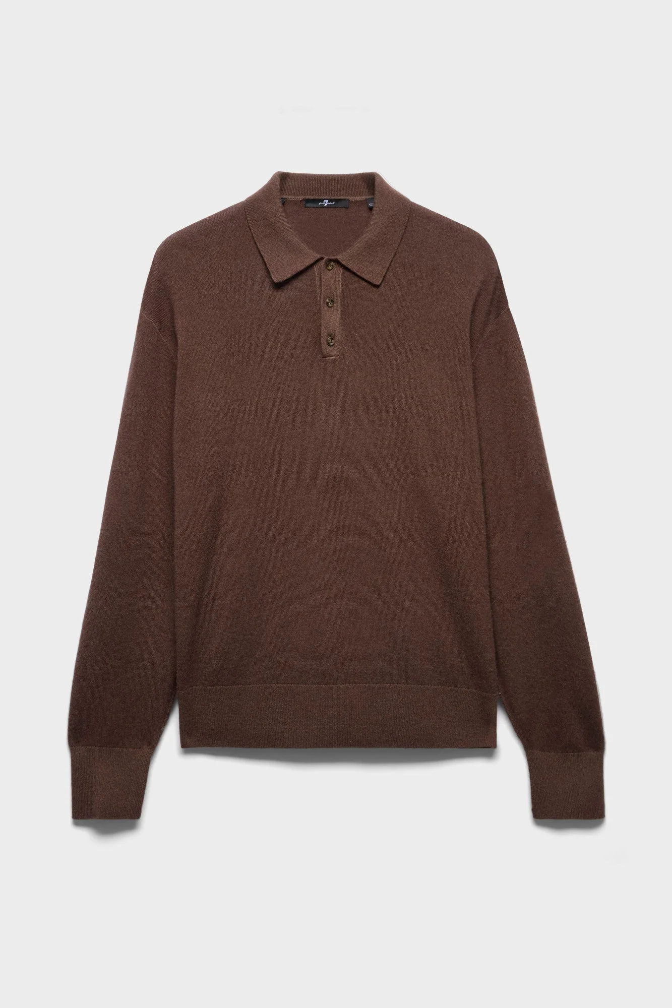 LONG SLEEVE POLO in Wool - 1