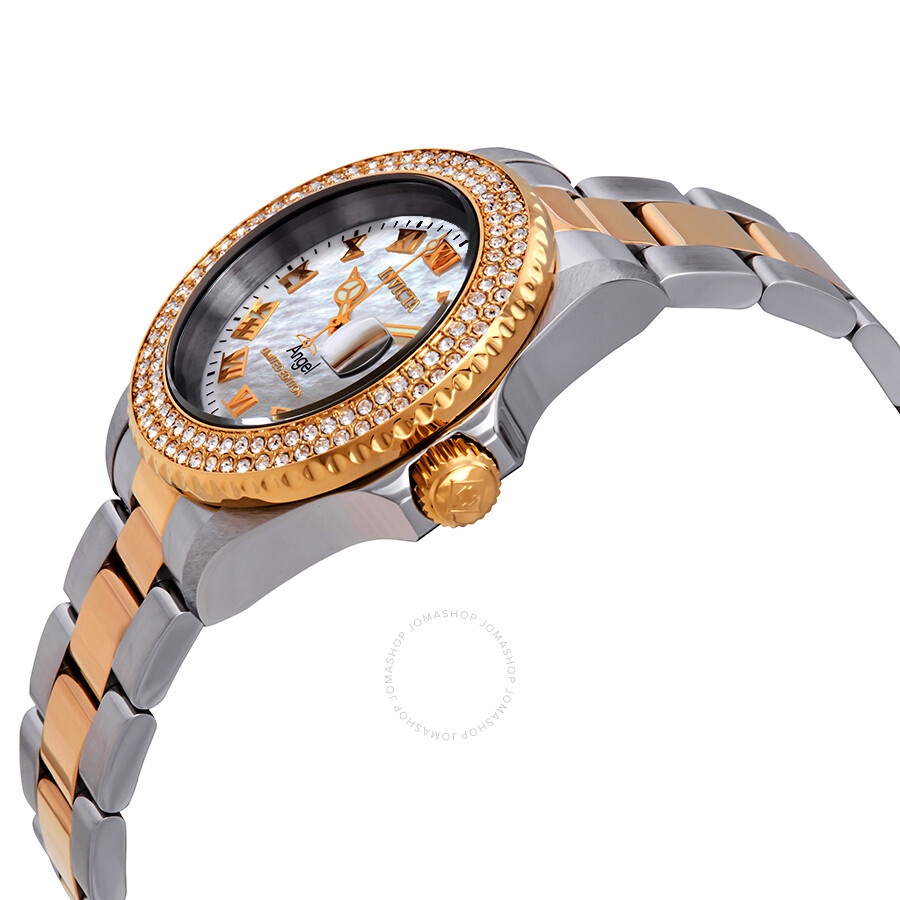 Invicta - Invicta Angel Mother of Pearl Dial Ladies Two Tone Watch 24616 - 2