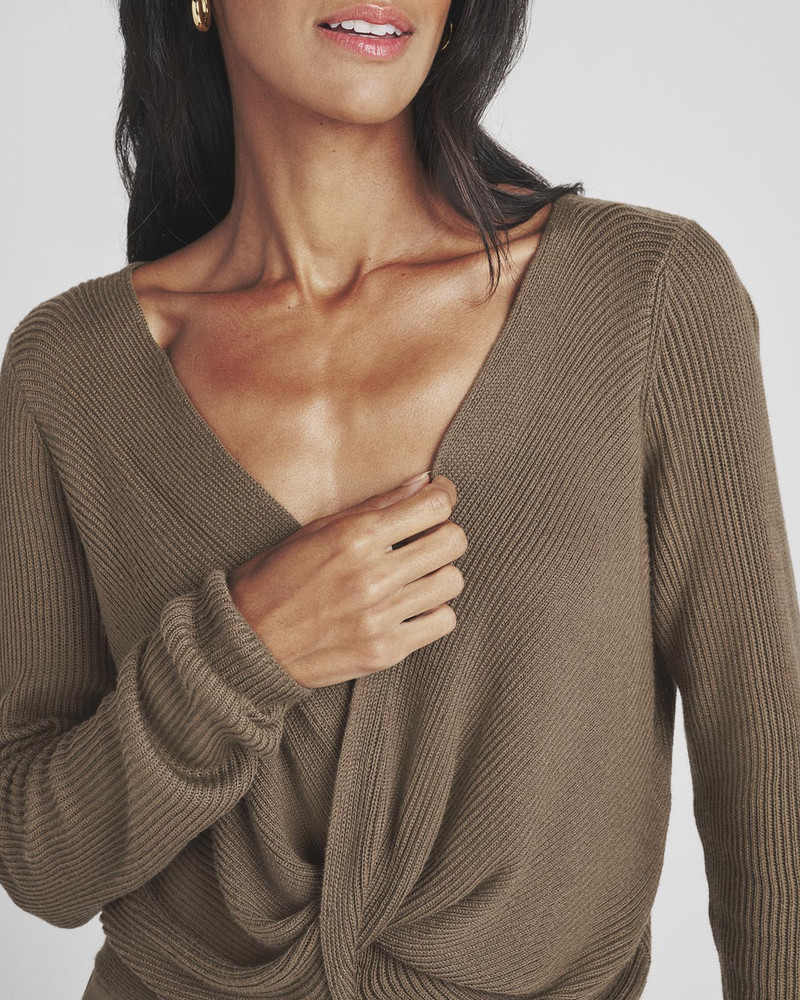 Splendid Loopknit LYR Surplice Sweater outlook