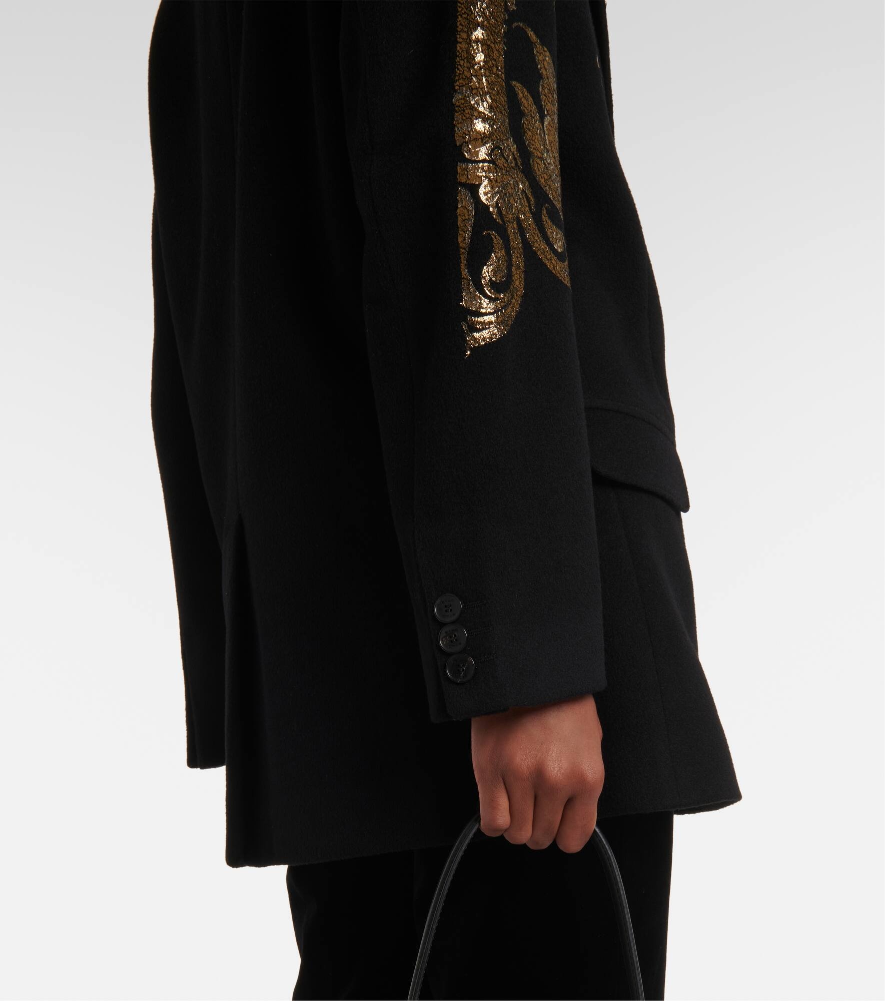 Paisley wool and cashmere blazer - 5