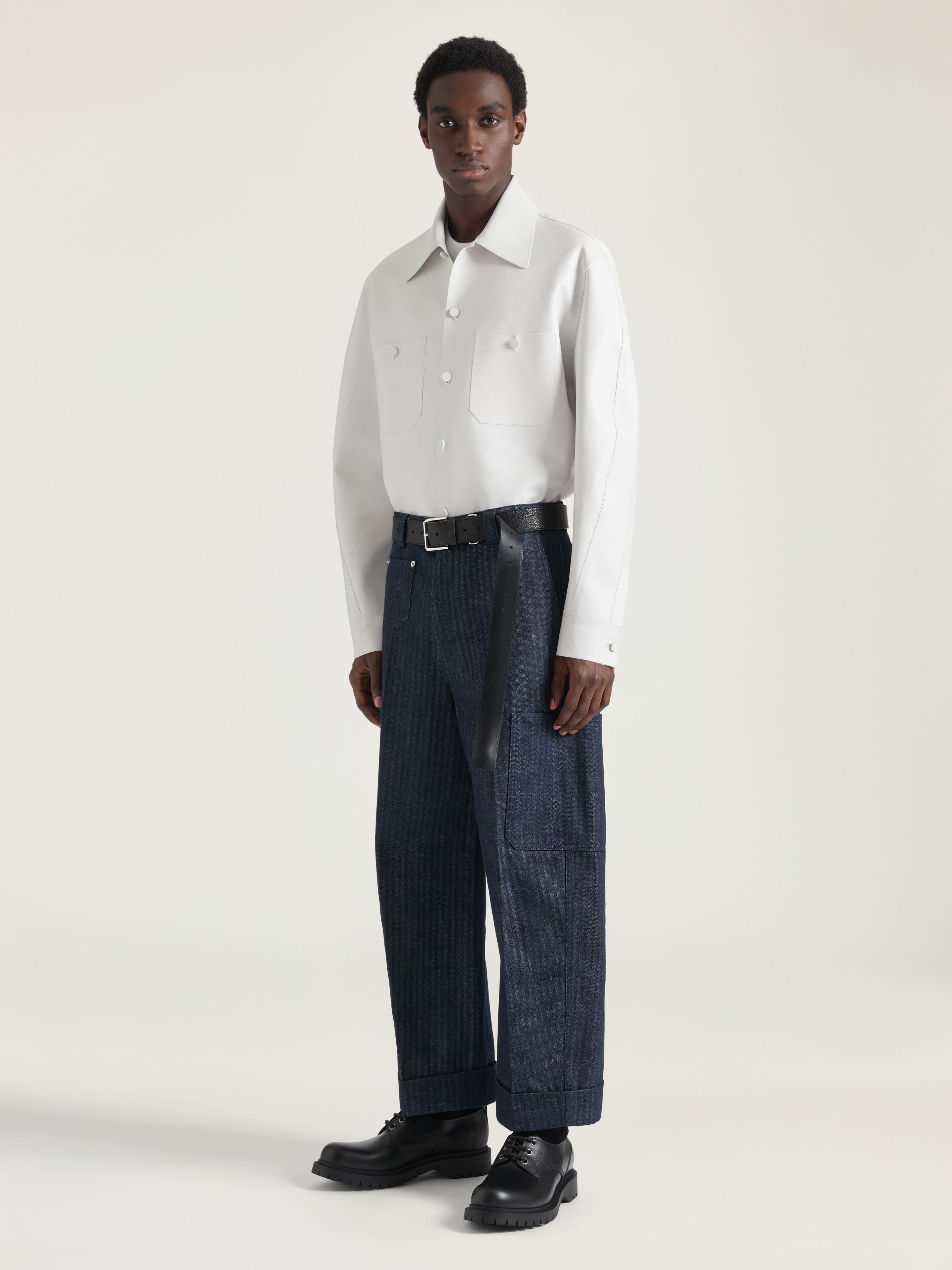 OVERSHIRT IN NAPPA LEATHER - 3
