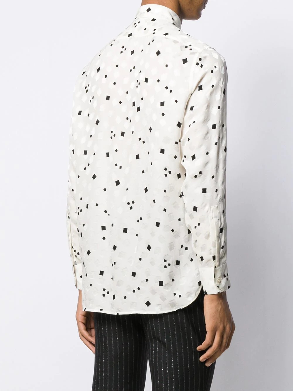 square print shirt - 4