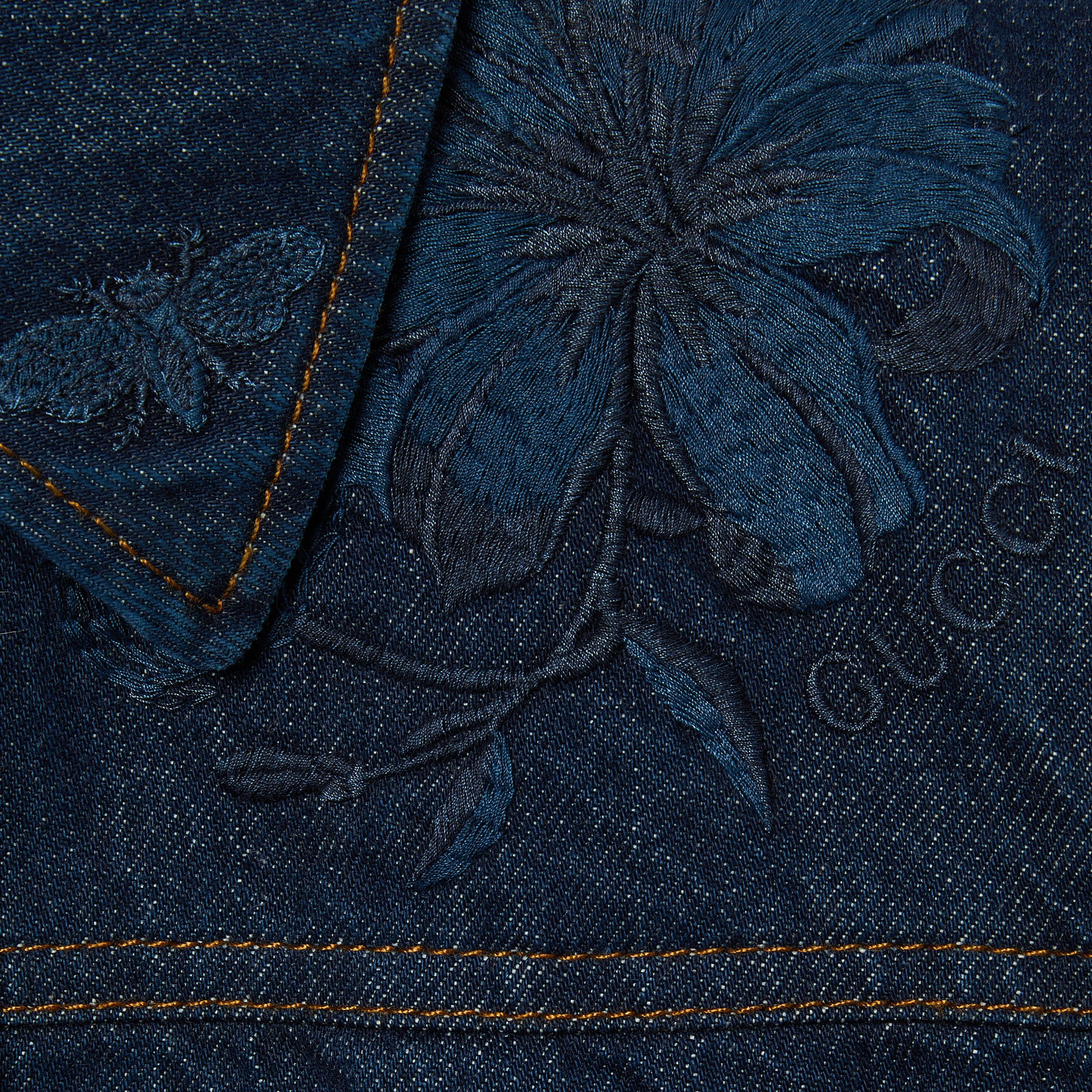 Denim jacket with embroidery - 6
