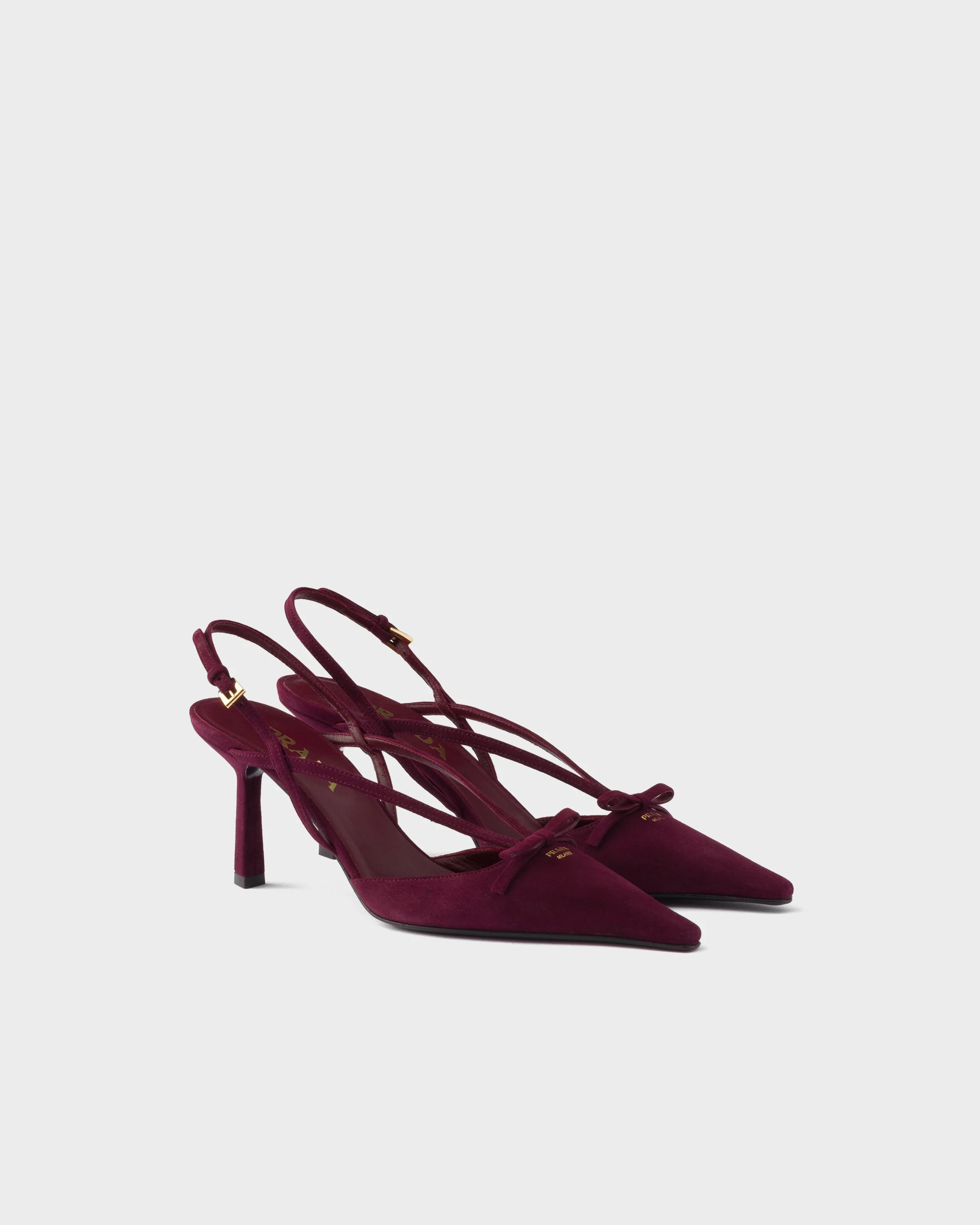 Suede slingback pumps - 1