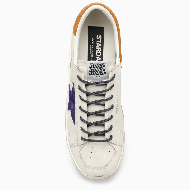 Golden Goose Low Stardan White/Purple/Mustard Trainer Men - 3