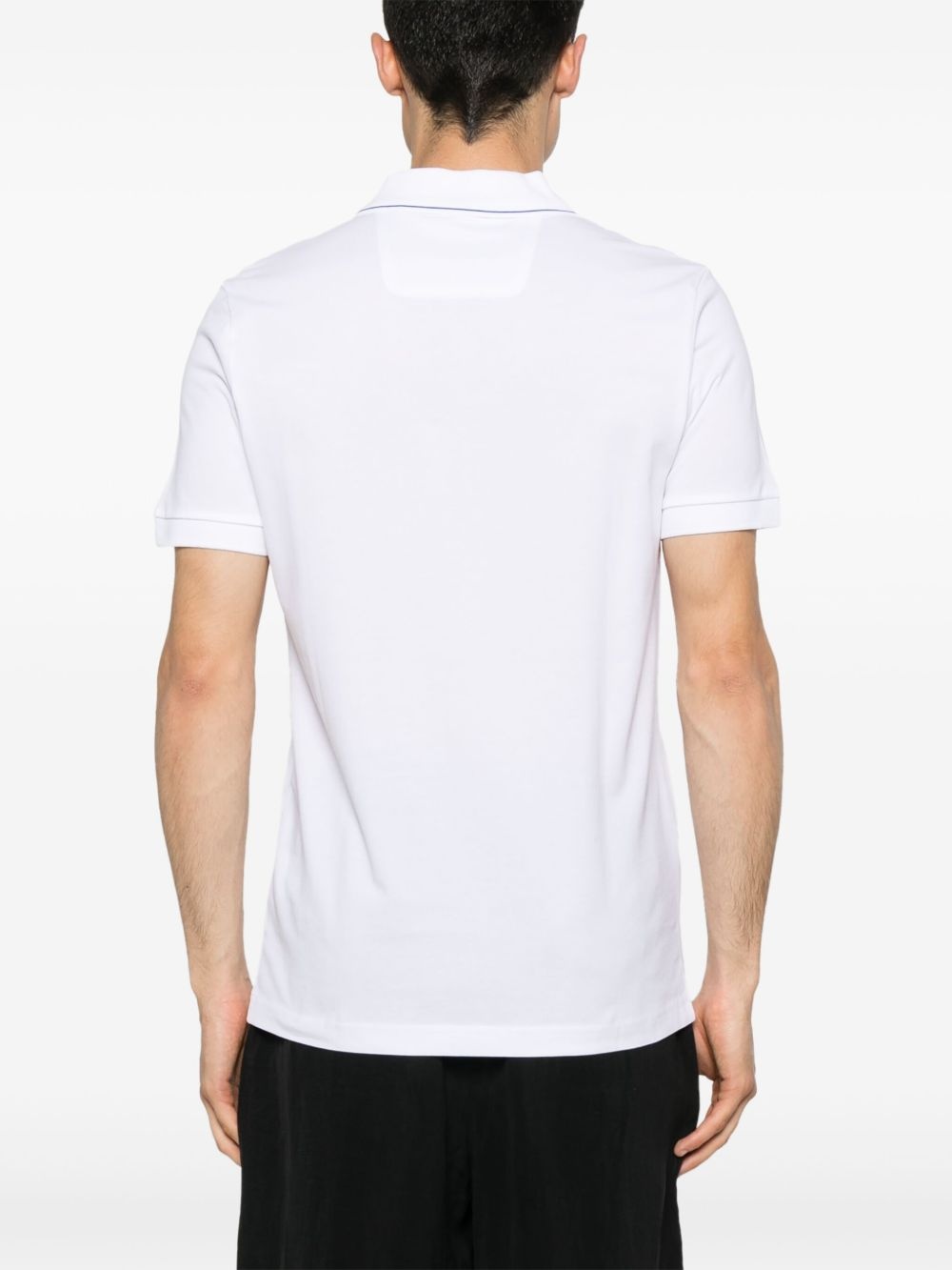 logo-embroidered polo shirt - 3