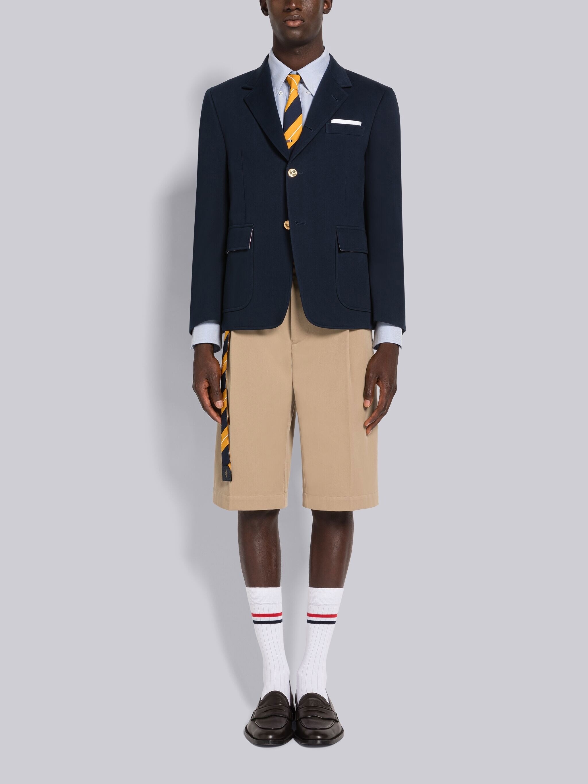 PIECE DYED COTTON GABARDINE UNCONSTRUCTED SPORT COAT - 4