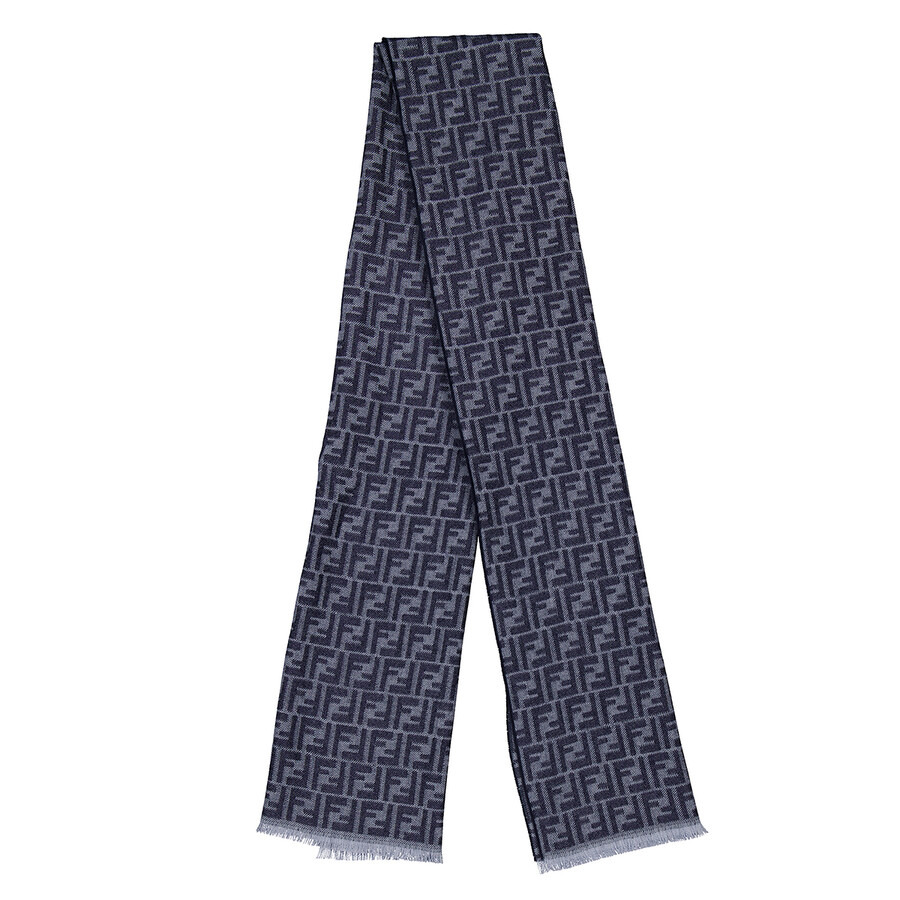 Fendi FF Jacquard Wool Scarf - 3