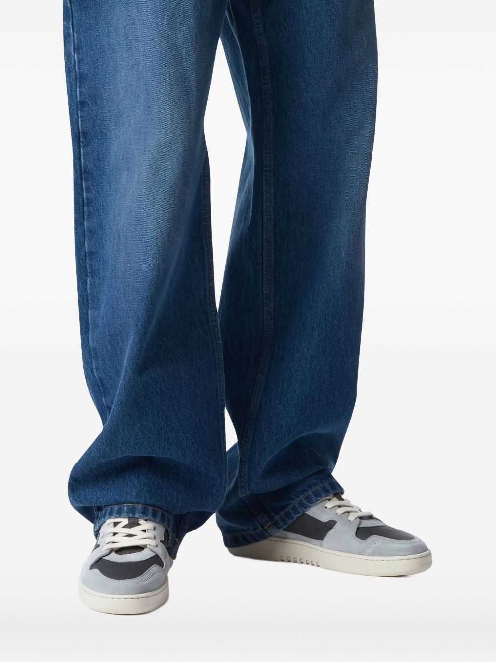 suede panelled low-top sneakers - 6