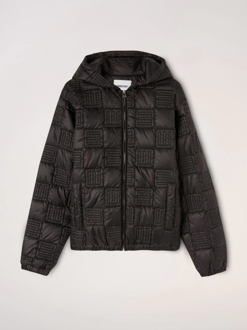 QUILTED MONOGRAM HOODIE JACKET - 1