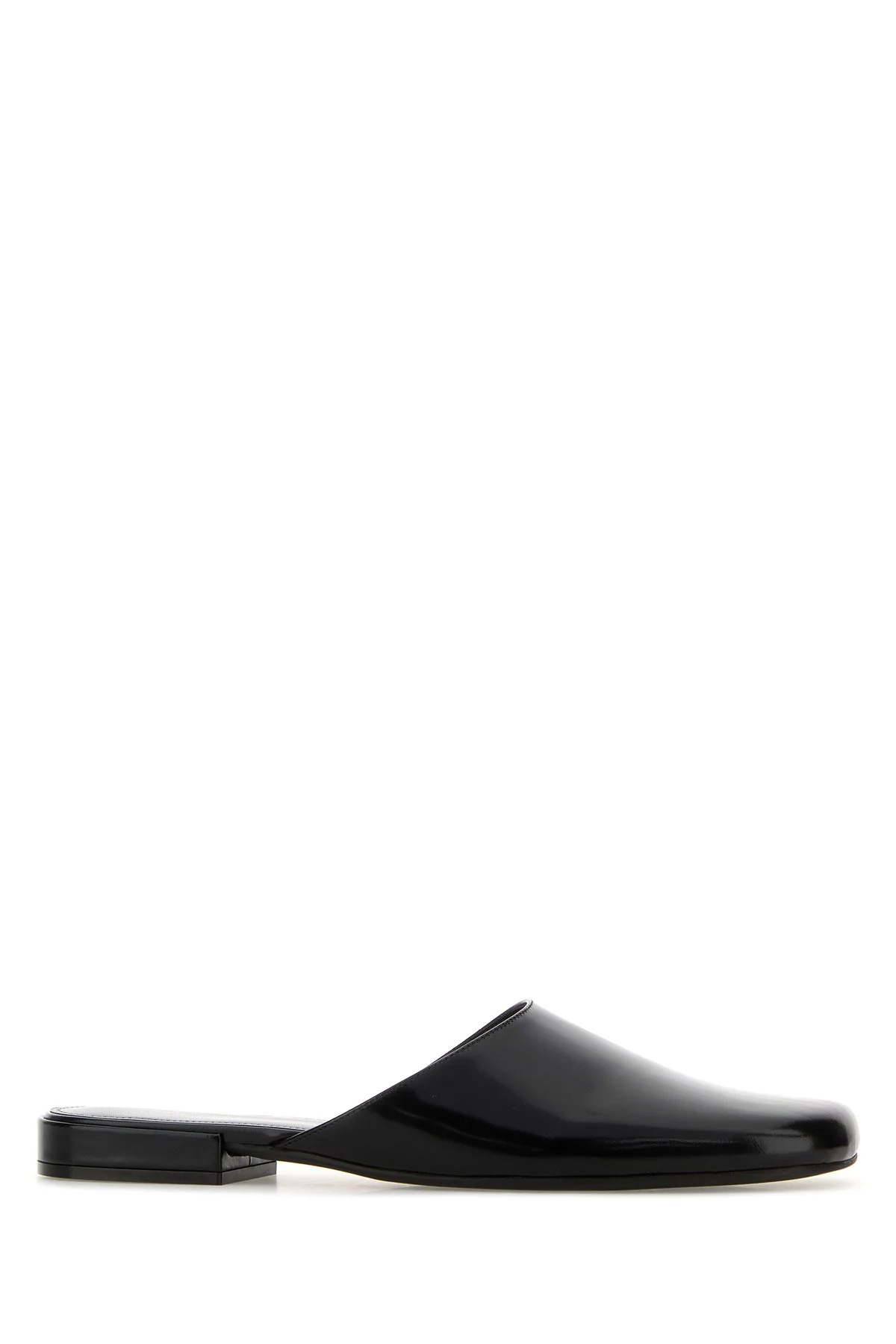 Black leather Penelope slippers - 1
