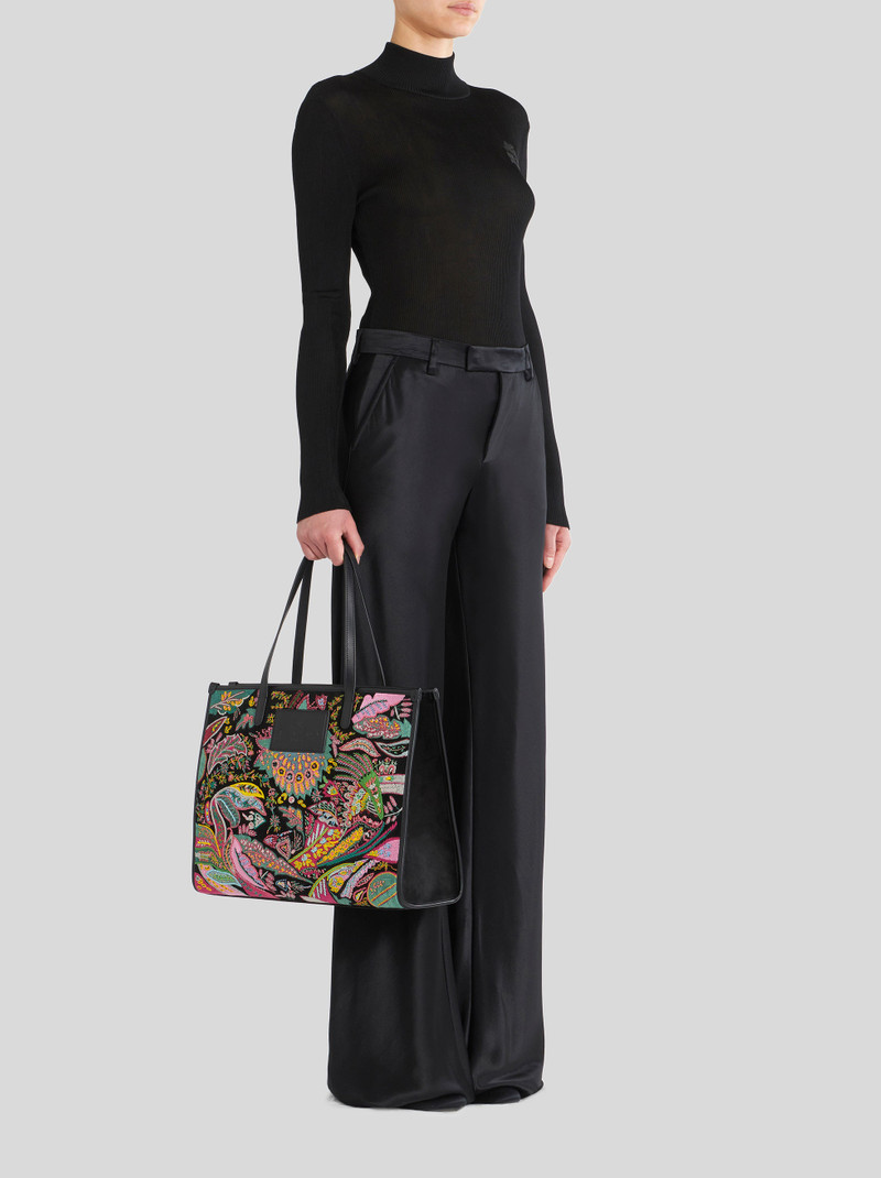 Etro MEDIUM SHOPPING BAG WITH PAISLEY EMBROIDERY outlook