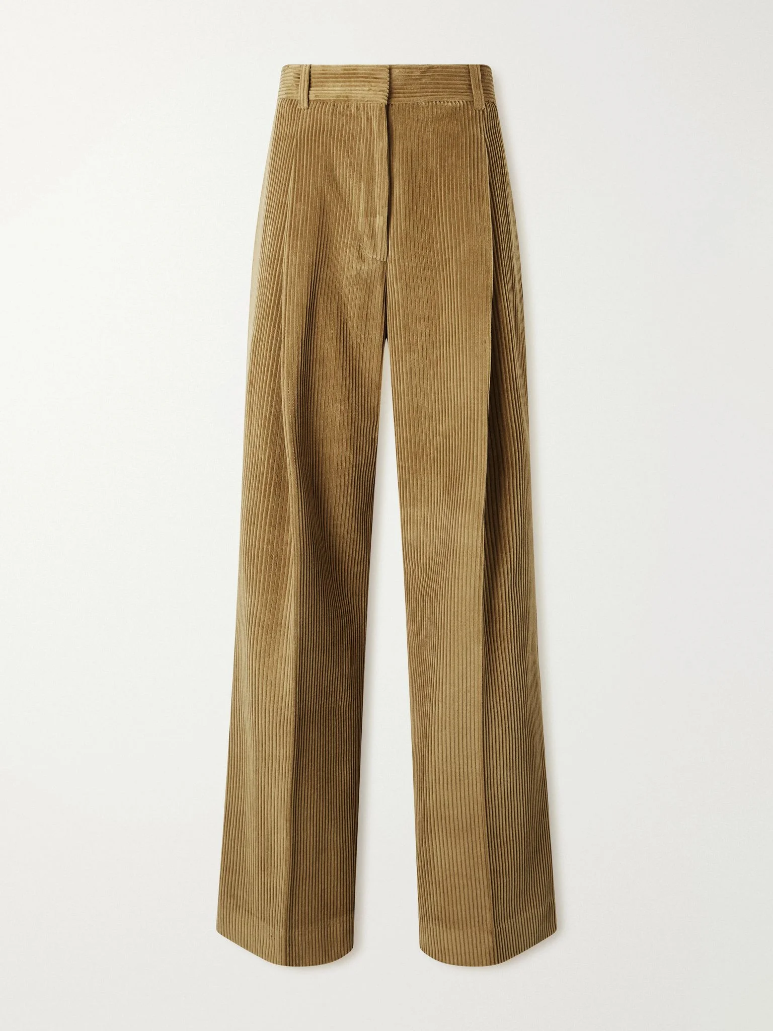 Ted cotton-corduroy wide-leg pants Beige - 1