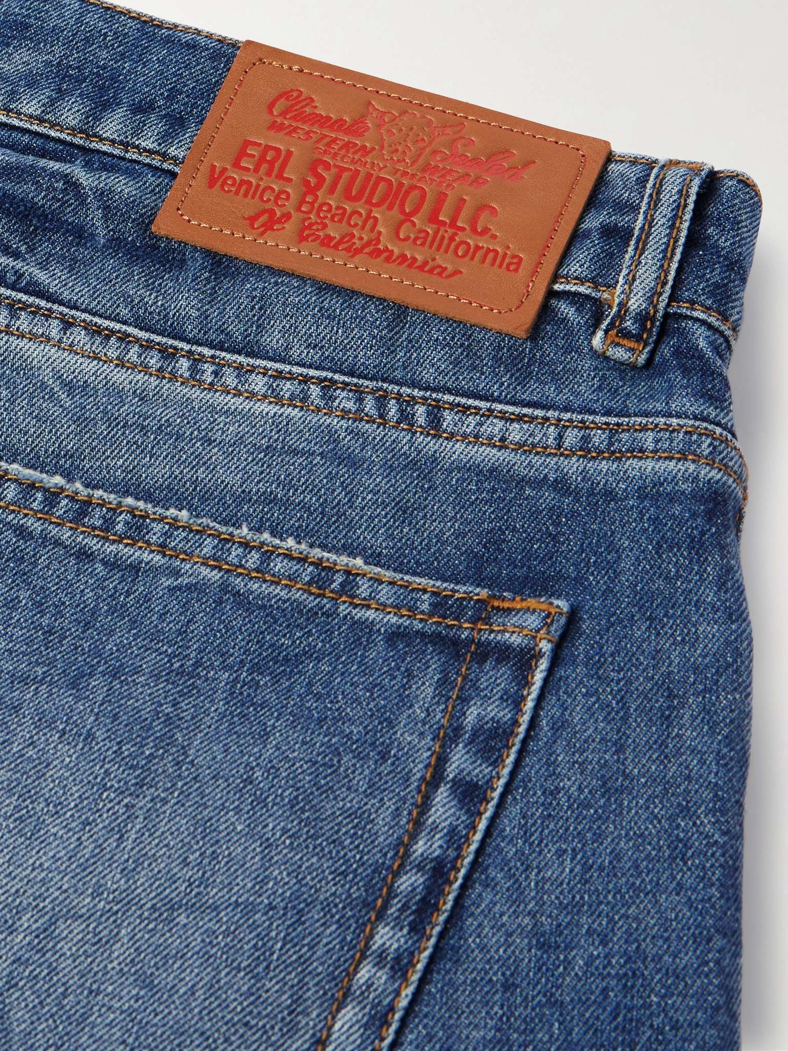 Wide-Leg Distressed Jeans - 6