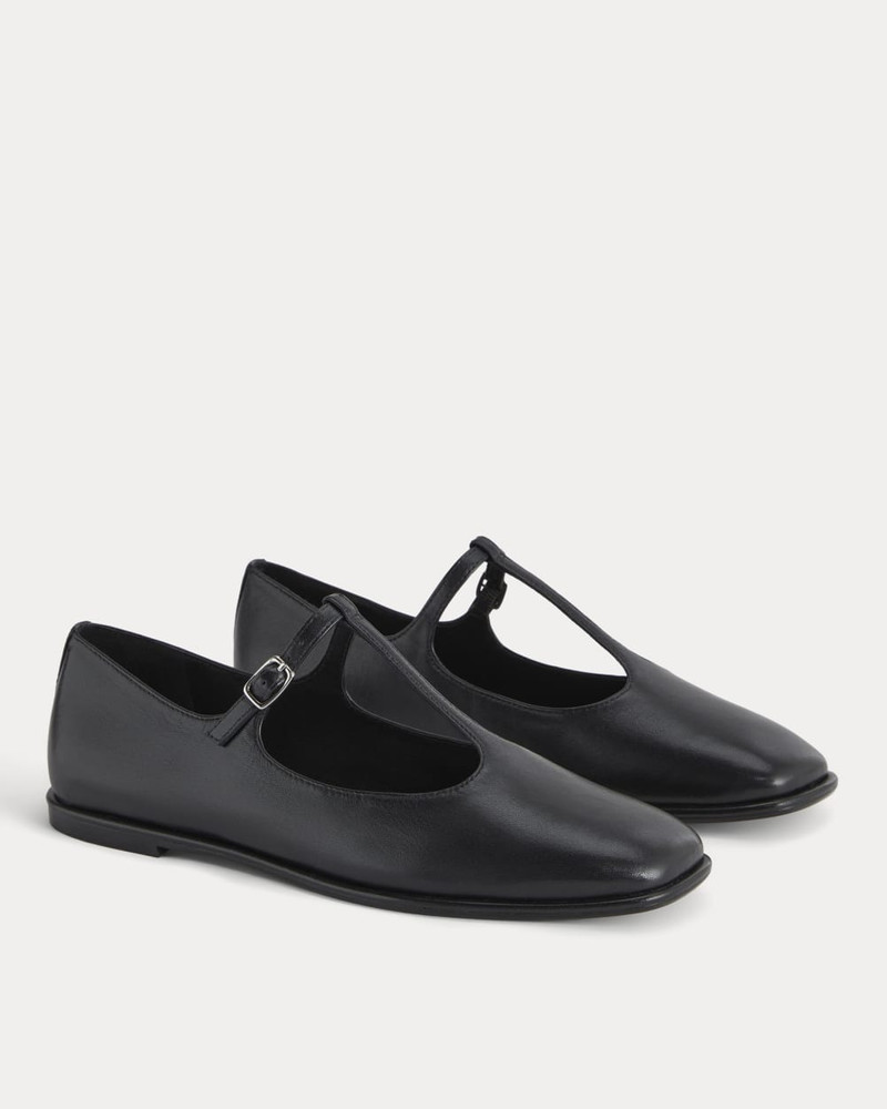 EVERLANE THE LEATHER T-STRAP FLAT outlook