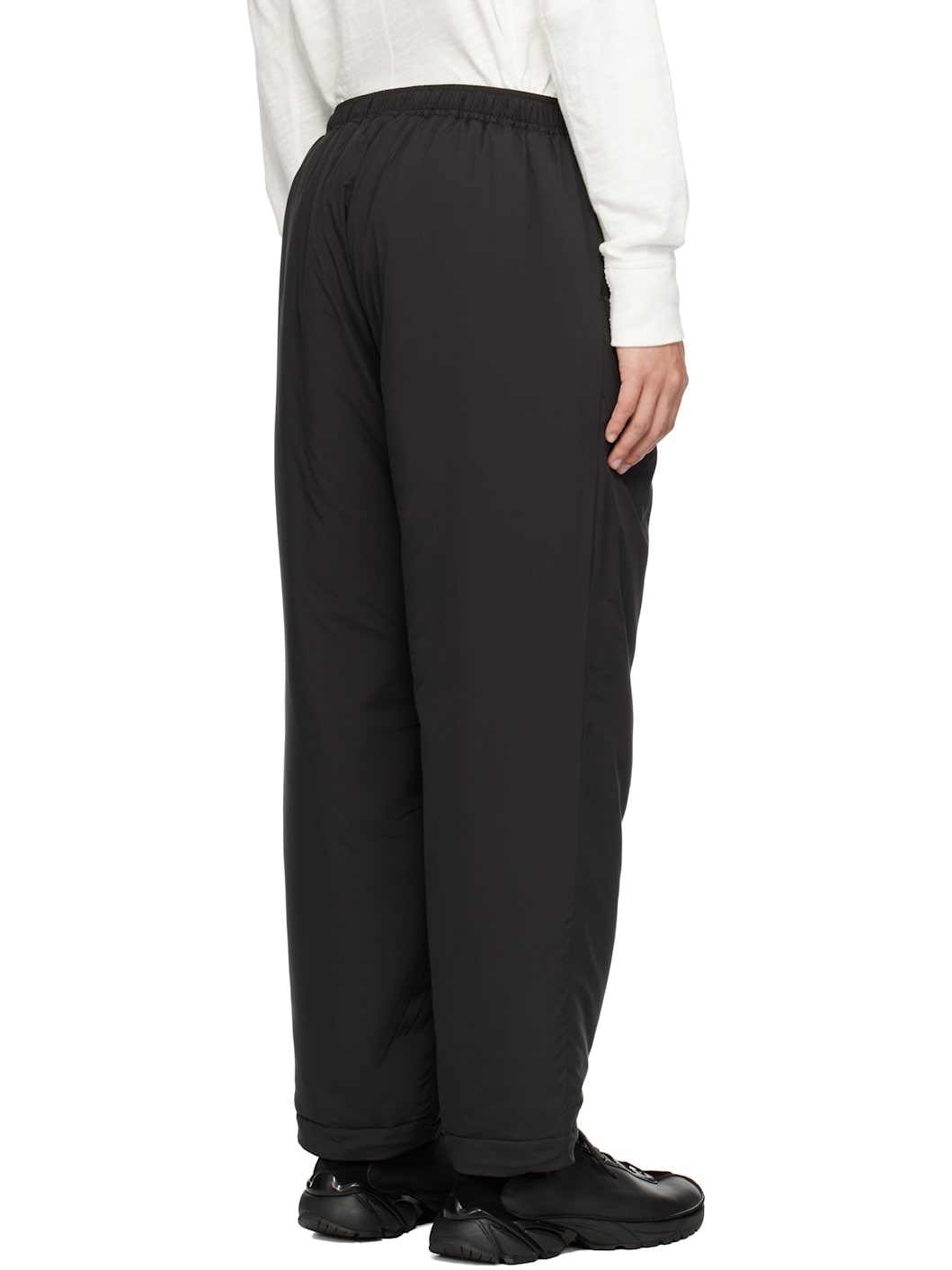 Black Insulator Belted Trousers - 3