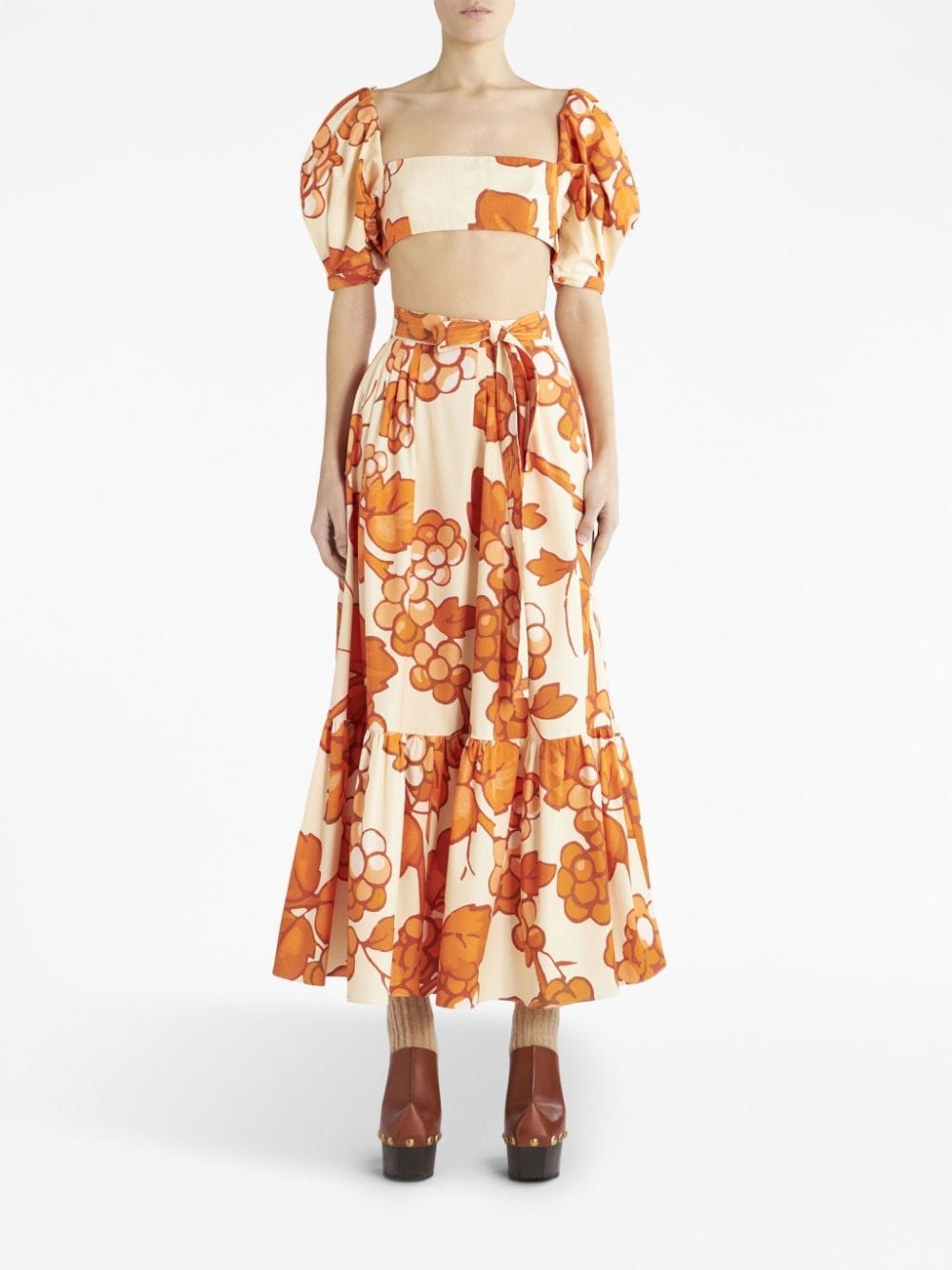Gonna graphic-print skirt - 2