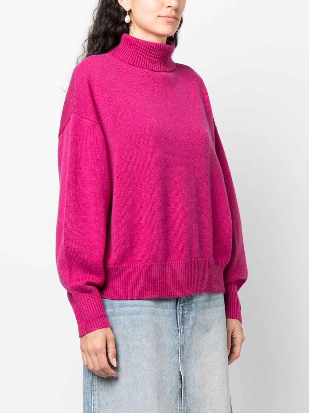 roll-neck cashmere jumper - 3