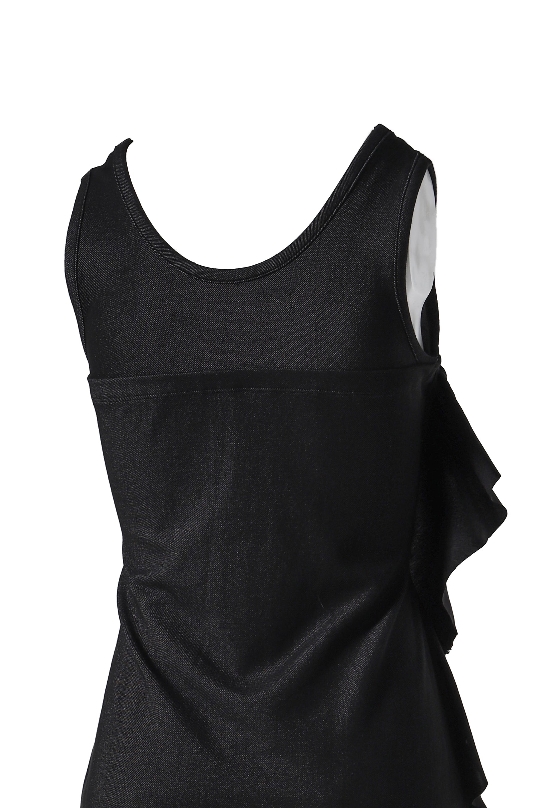 FLOW RUFFLE DRESS / BLK - 5