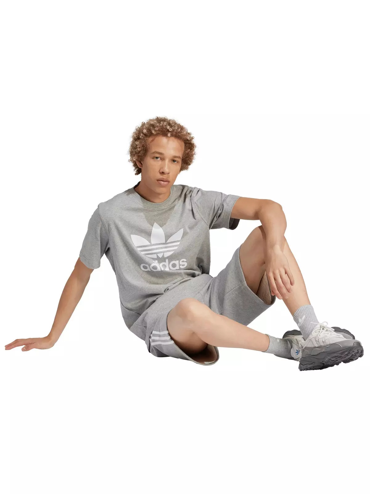 Men's Originals Adicolor Trefoil T-Shirt - Grey - 6