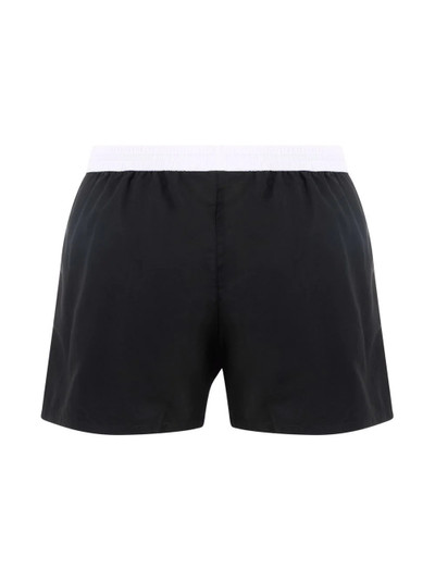 Balmain contrast waistband swimming shorts outlook