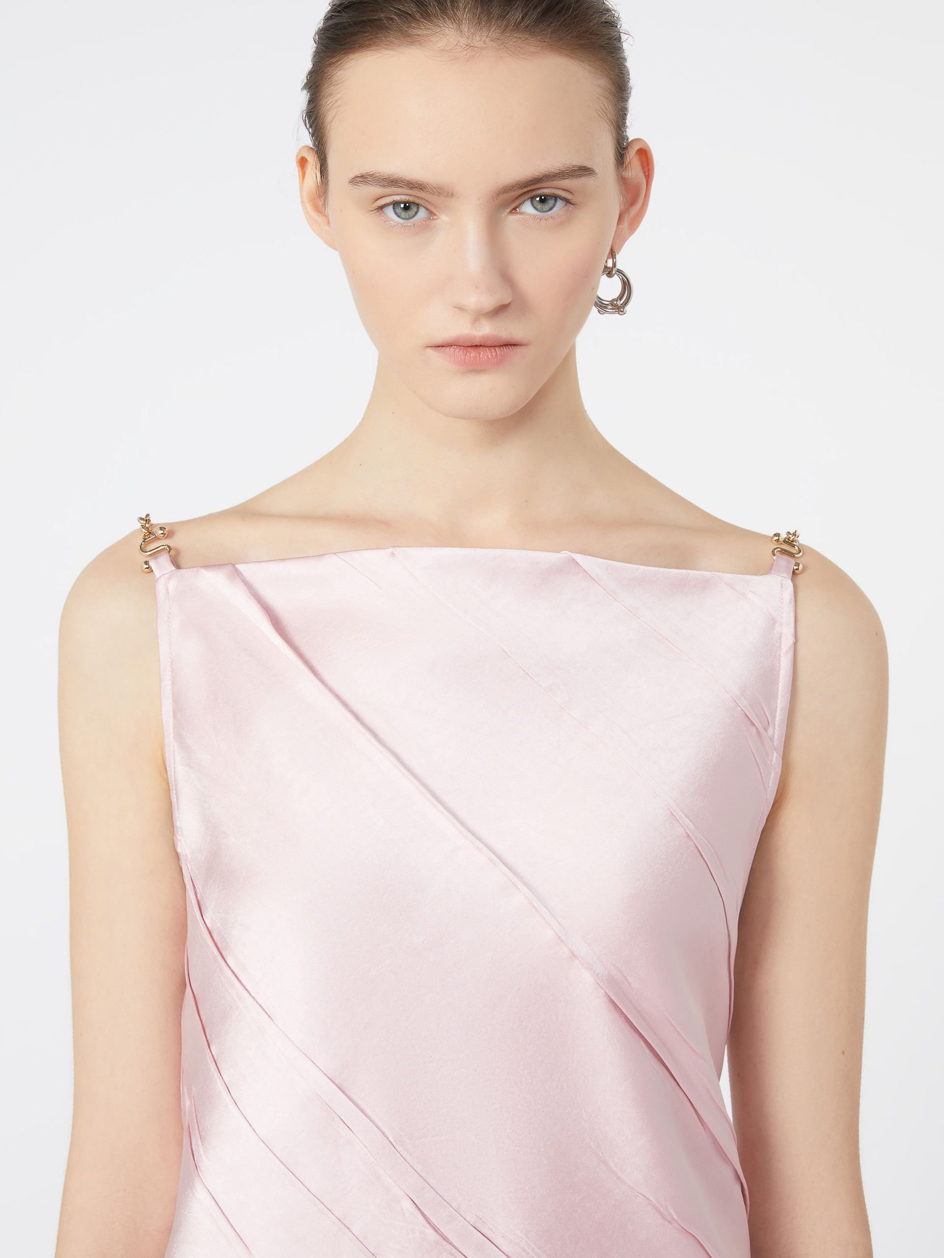 CARTA Mini dress with diagonal pleats - 5