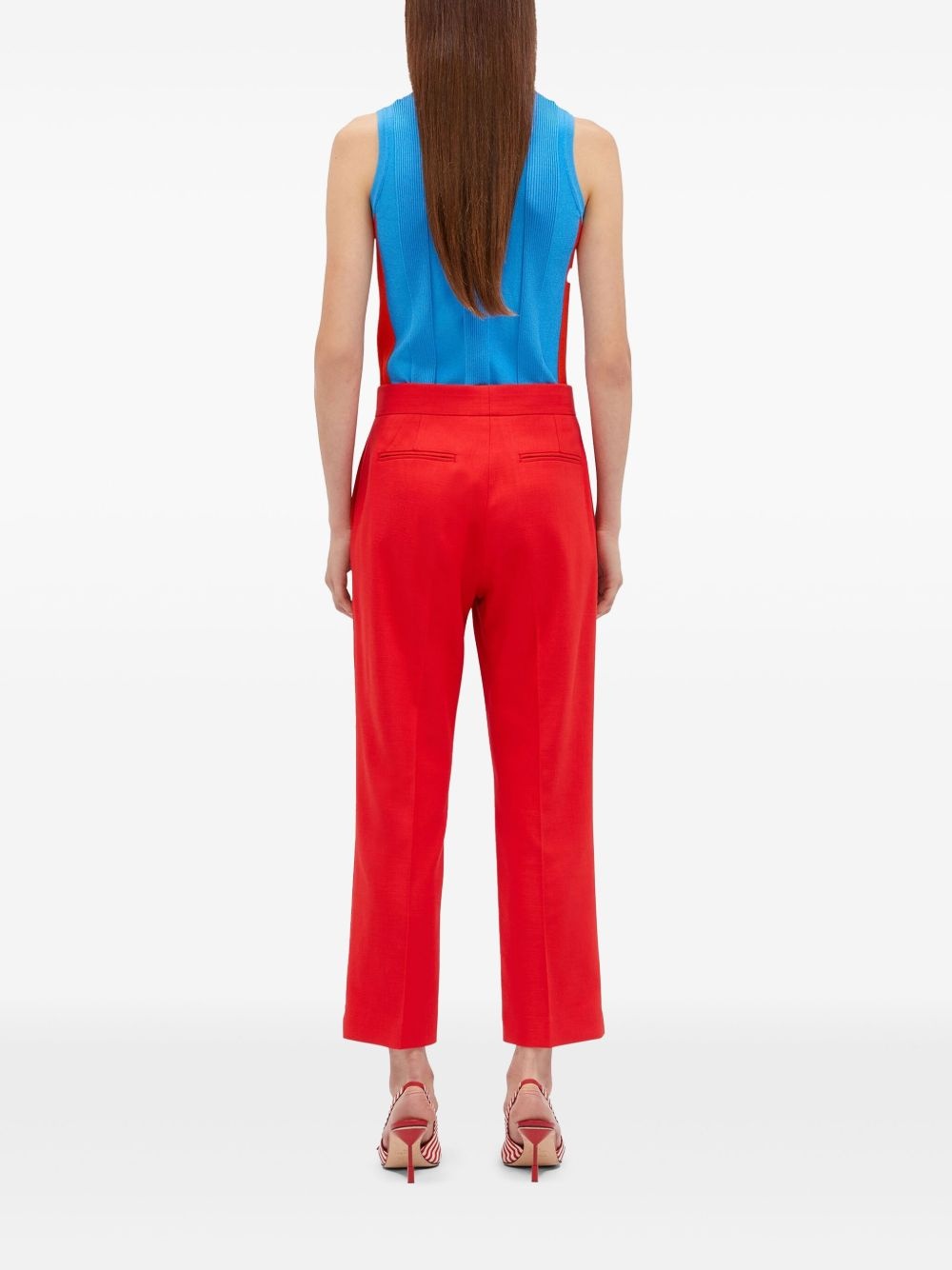 straight cropped trousers - 4