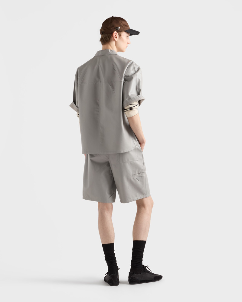 Short-sleeved nappa leather shirt 5