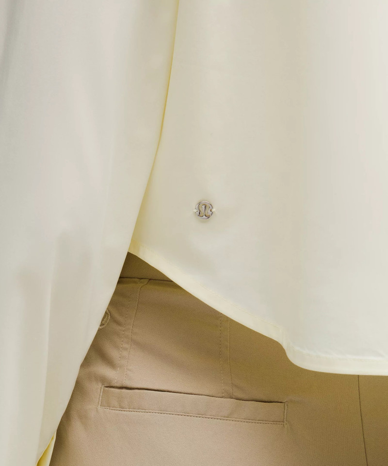 Cropped Poplin Button-Up Top 5