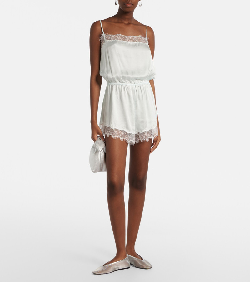 Poupette St Barth Silvia lace-trimmed romper outlook