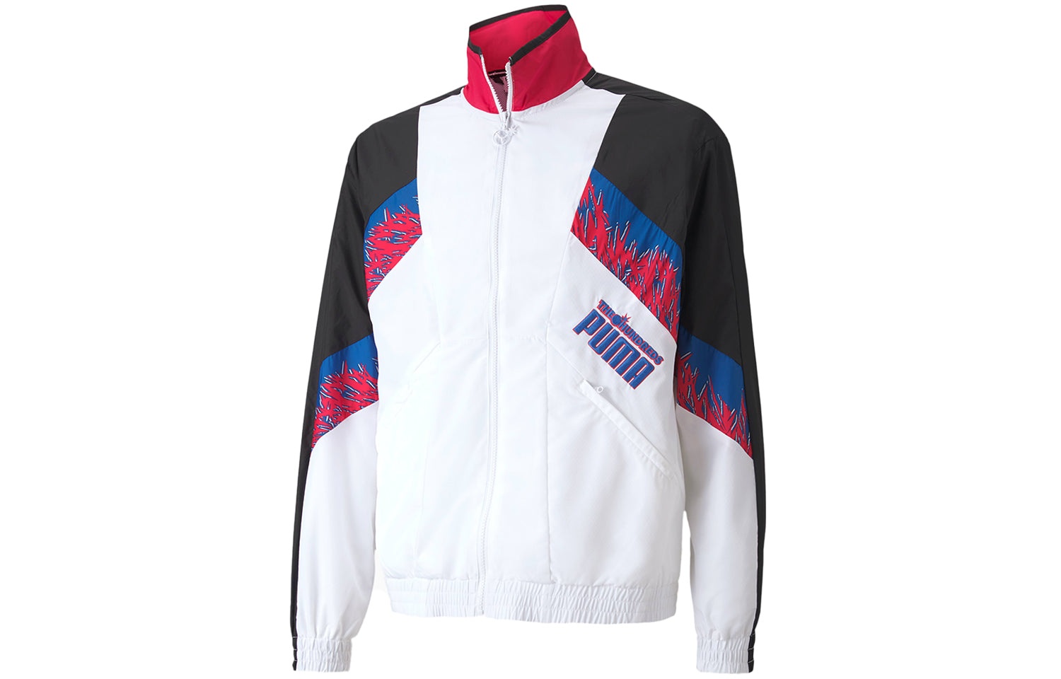 Puma x The Hundreds Track Jacket 'White Black Red' 596747-02 - 2