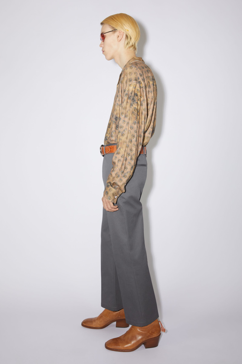 Twill trousers - Graphite grey 4