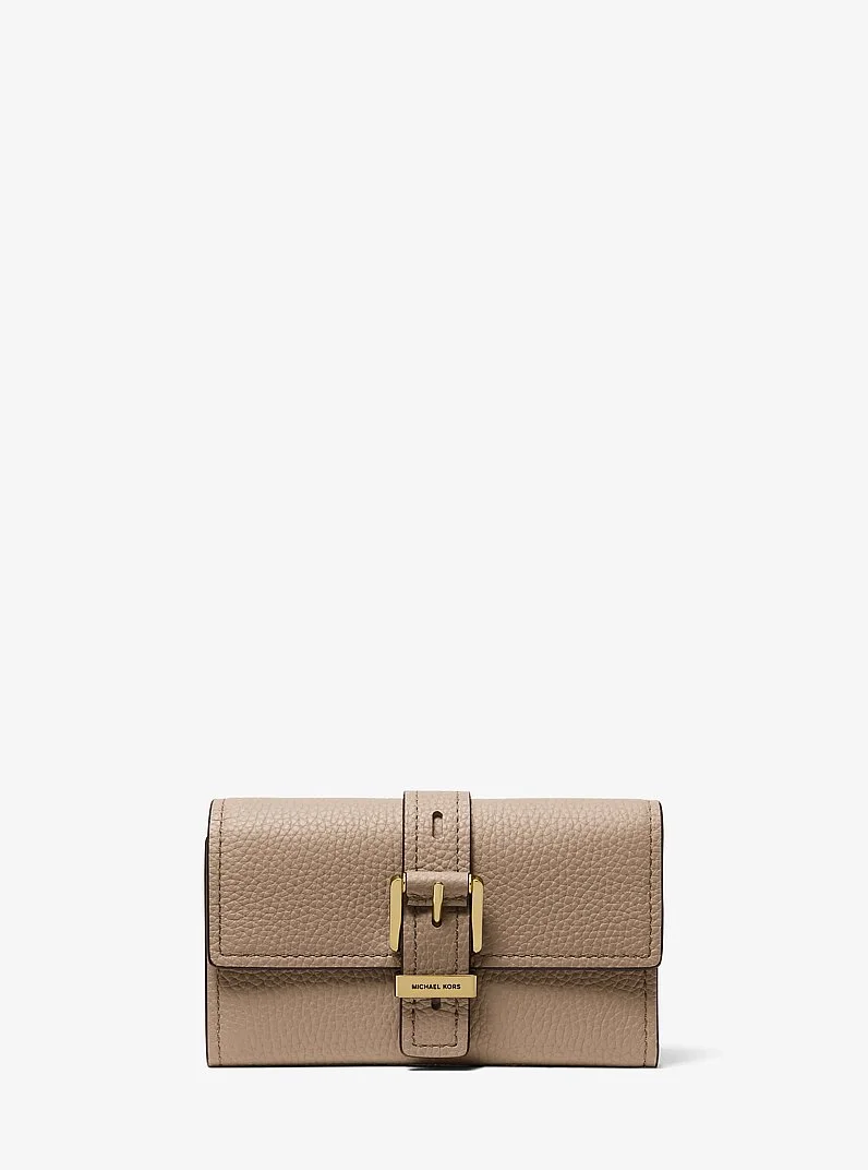 Nolita Medium Pebbled Leather Tri-Fold Wallet - 1