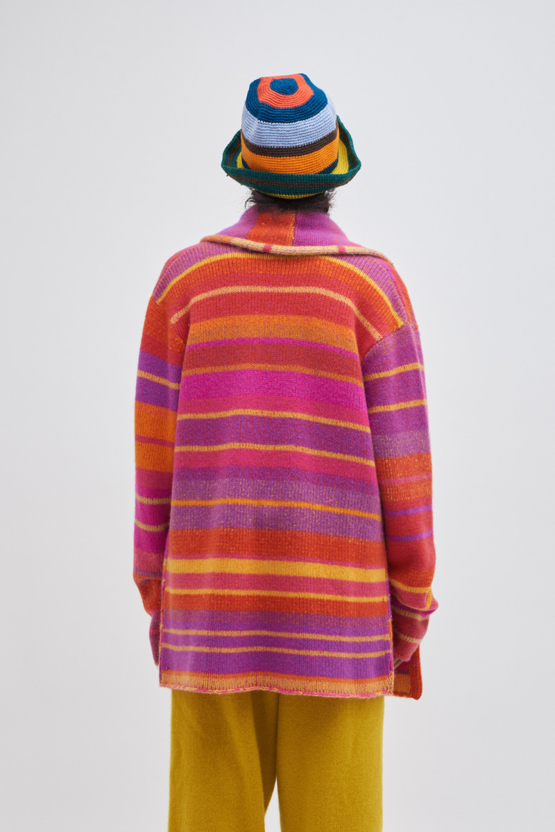 STRIPE ITALY SMOKING JACKET 3