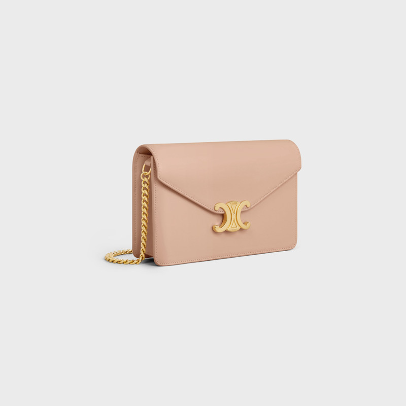 CELINE WALLET ON CHAIN MARGO IN Shiny calfskin outlook