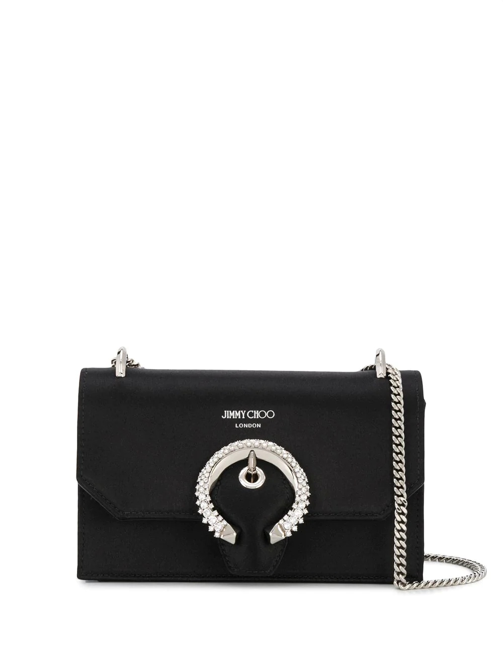 Paris crystal-embellished shoulder bag - 1