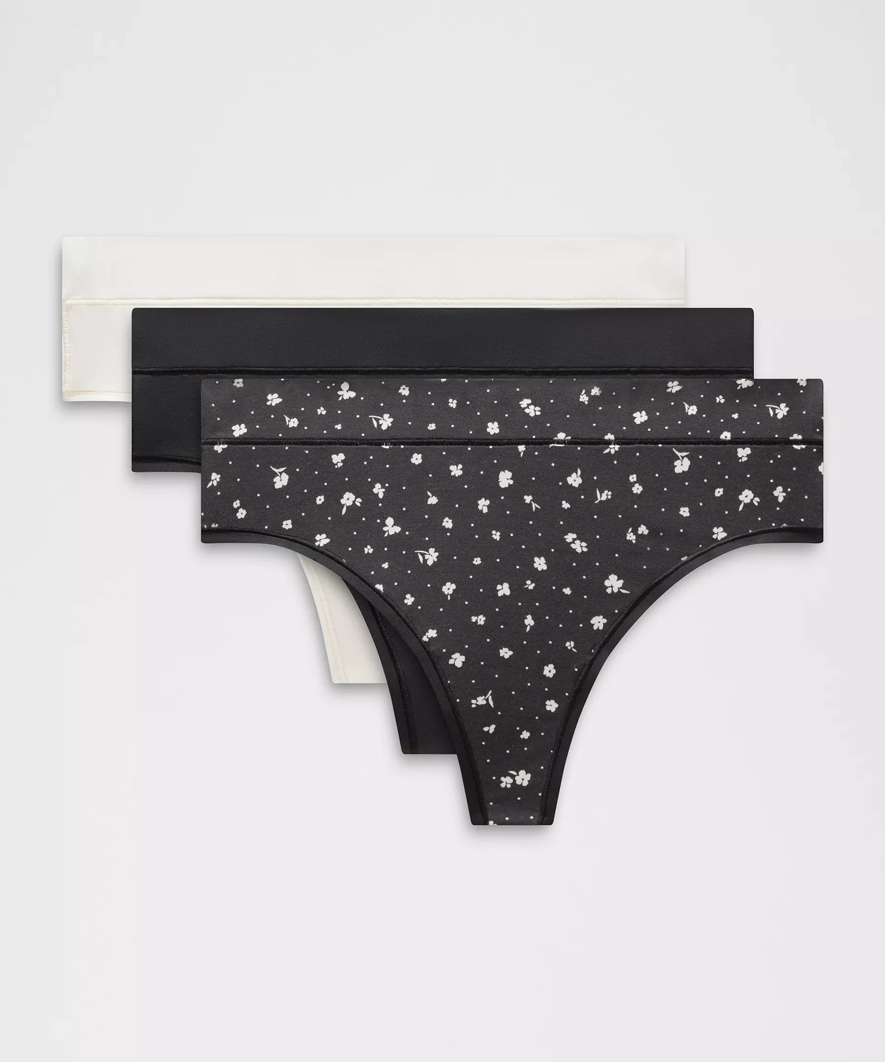 UnderEase High-Rise Thong Underwear *3 Pack - 1