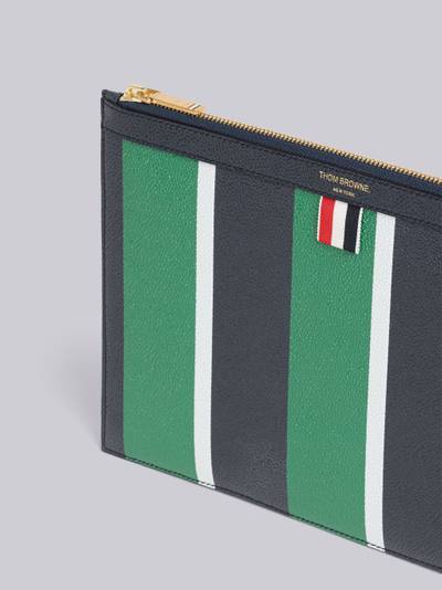 Thom Browne Stripe Pebble Grain Leather Small Document Holder outlook
