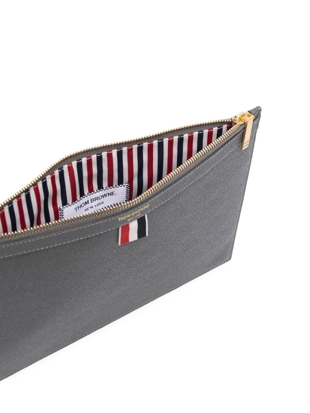 pebbled rectangular clutch bag - 5