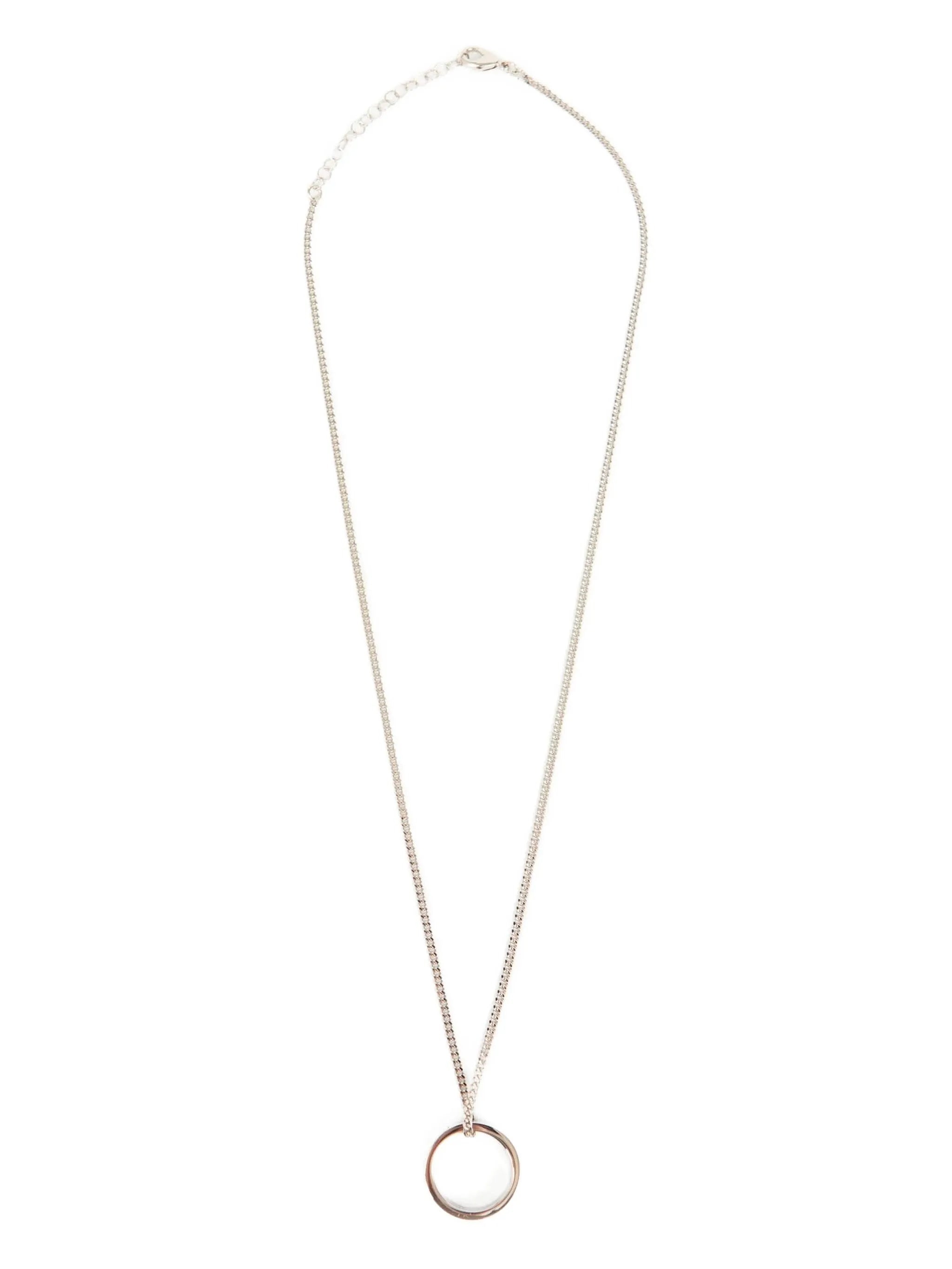 Logo Ring Pendant Necklace - 1