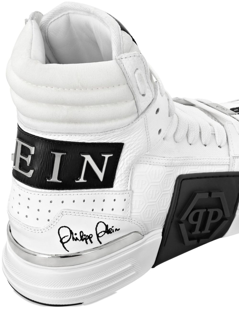 logo-patch hi-top sneakers - 4