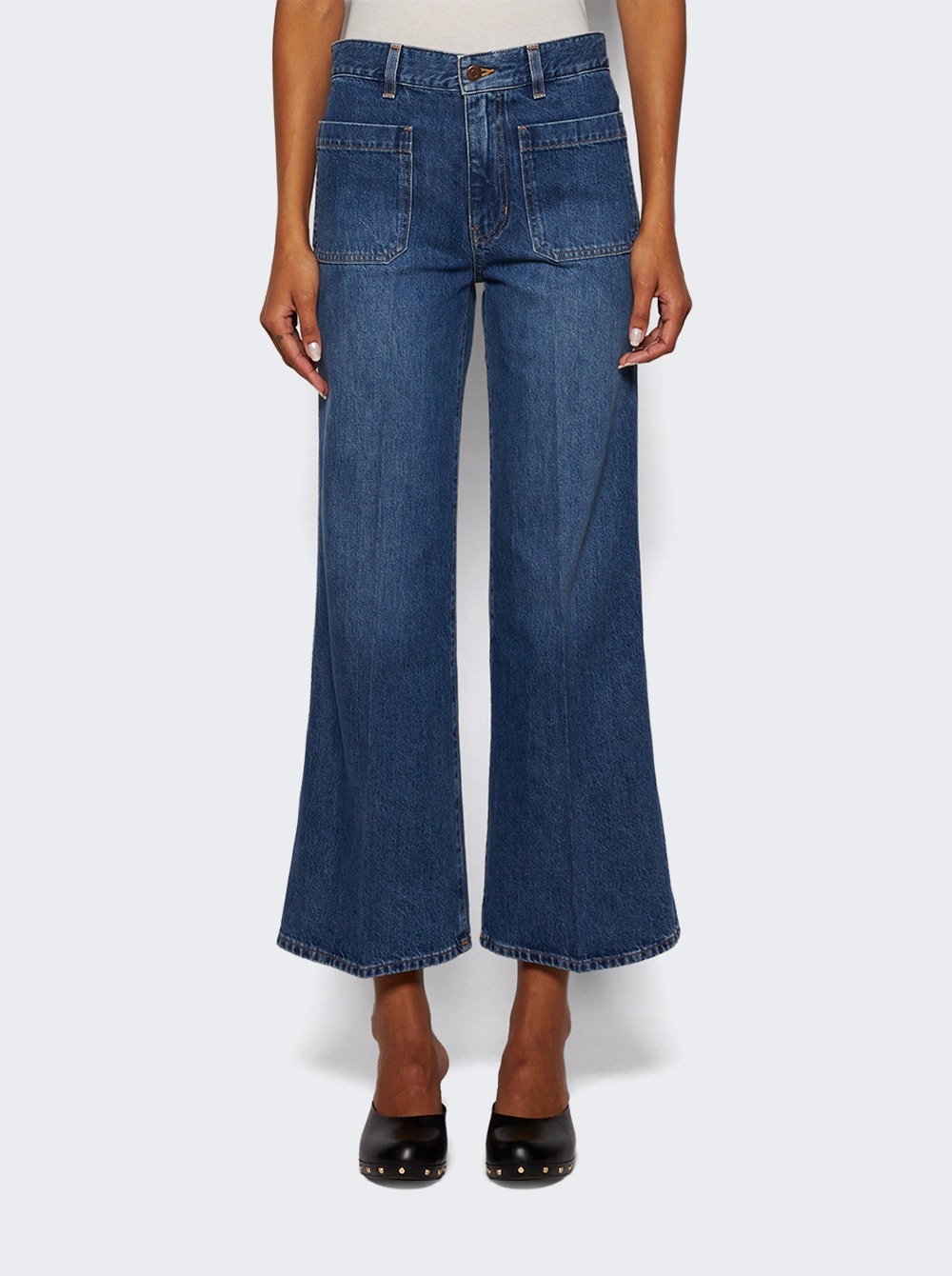 Cropped Bootcut Jeans Ashes Blue - 3