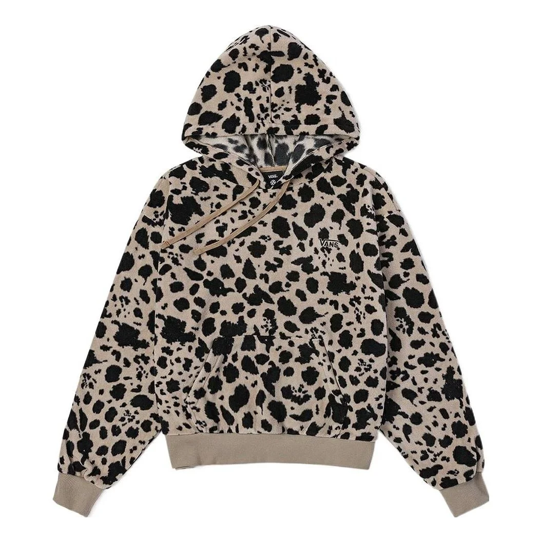 (WMNS) Vans Dotty Check Hoodie 'Brown Black' VN0A7RO1BLK - 1